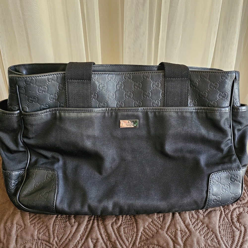Black Gucci Tote Bag
